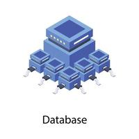 Trending Database Concepts vector