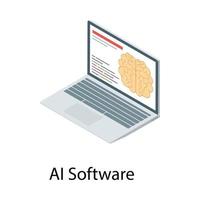 AI Software Concepts vector