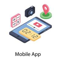 Online App Concepts vector