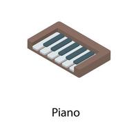 conceptos de piano de tendencia vector