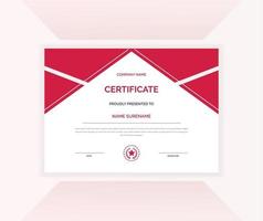 Certificate of appreciation vector template.