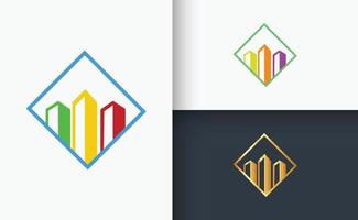 Real Estate And Construction Logo Set vector