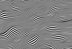 Abstract lines wave. Wavy stripes pattern vector