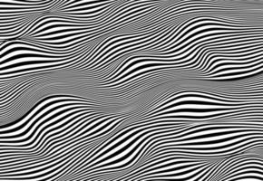 Abstract lines wave. Wavy stripes pattern vector