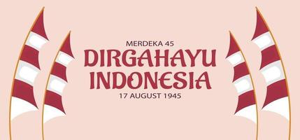 Indonesia independence day template.