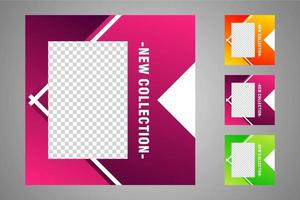 Suitable for social media posts templates and web or internet ads. vector