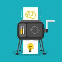 Idea machine. creative idea design. Vector illustration