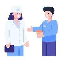 Patient Checkup and Medical vector