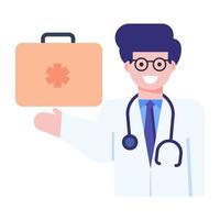 Doctor and  hospital worker vector