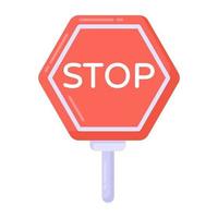 Stop Road Sign vector