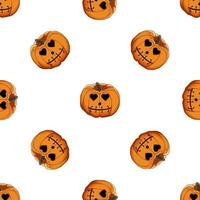 Illustration on theme big colored pattern Halloween vector