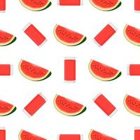 Illustration on theme colored lemonade in watermelon cup vector