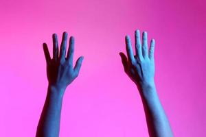 Hands in Vivid Light photo