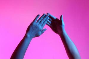 Hands in Vivid Light photo