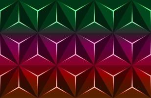 Geometric 3D Pattern with Basic Shapes. Colorful Background vector