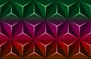 Geometric 3D Pattern with Basic Shapes. Colorful Background vector