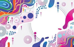 Abstract Background with Colorful Liquid Pattern vector