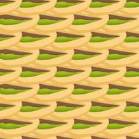 Illustration on theme big pattern identical types pistachio vector