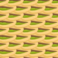 Illustration on theme big pattern identical types pistachio vector