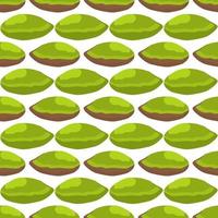 Illustration on theme big pattern identical types pistachio vector