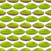 Illustration on theme big pattern identical types pistachio vector