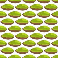 Illustration on theme big pattern identical types pistachio vector