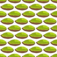 Illustration on theme big pattern identical types pistachio vector