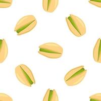 Illustration on theme big pattern identical types pistachio vector
