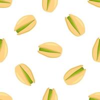 Illustration on theme big pattern identical types pistachio vector