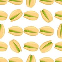 Ilustración sobre tema patrón grande tipos idénticos pistacho vector