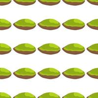 Illustration on theme big pattern identical types pistachio vector