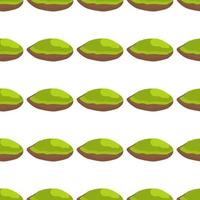 Illustration on theme big pattern identical types pistachio vector