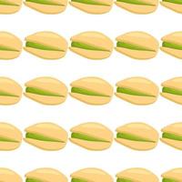 Illustration on theme big pattern identical types pistachio vector