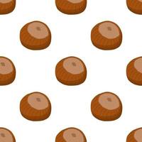 Illustration on theme big pattern identical types hazelnut vector