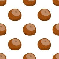 Illustration on theme big pattern identical types hazelnut vector