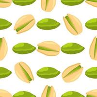 Illustration on theme big pattern identical types pistachio vector