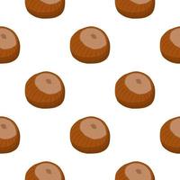 Illustration on theme big pattern identical types hazelnut vector