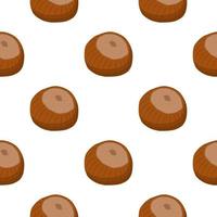 Illustration on theme big pattern identical types hazelnut vector