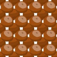 Illustration on theme big pattern identical types hazelnut vector