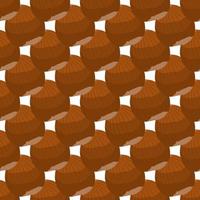 Illustration on theme big pattern identical types hazelnut vector