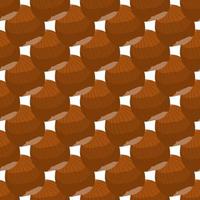 Illustration on theme big pattern identical types hazelnut vector