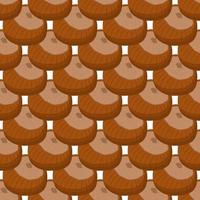 Illustration on theme big pattern identical types hazelnut vector