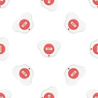 Illustration on theme seamless pattern baby pacifiers vector
