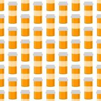 big colored set different types of pills inside close jar vector