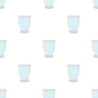 Illustration on theme colored set identical types glass cups vector