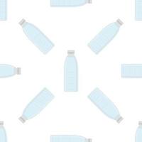 Illustration on theme set identical types plastic bottles vector