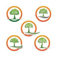 Tree logo images design vector