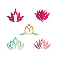 Beauty lotus logo images vector