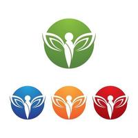 Wellness logo images design vector