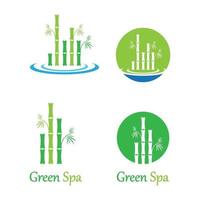 Bamboo logo images illustration vector